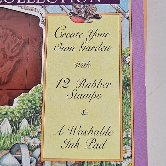Rubber Stampede The Country Garden Rubber Stamp Set New Sealed Vintage USA - Picture 2 of 9